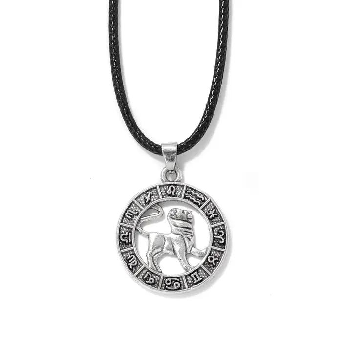 Collier pendentif signe du zodiaque pour hommes et femmes