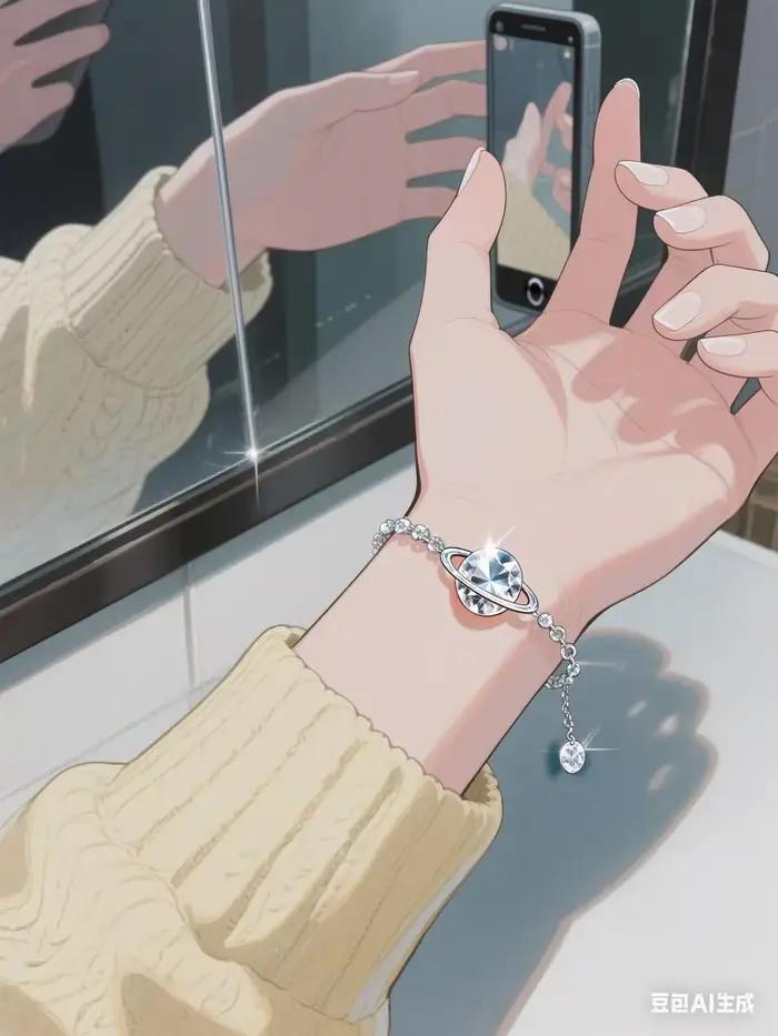 Bracelet NANA VIVI Saturn avec diamants
