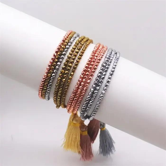 Bracelets en Pierre Hématite pour Homme et Femme