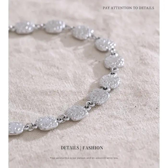 Bracelet Bracelet de mode en acier inoxydable en forme de coeur élégant Design Unique bijoux à la mode cadeau