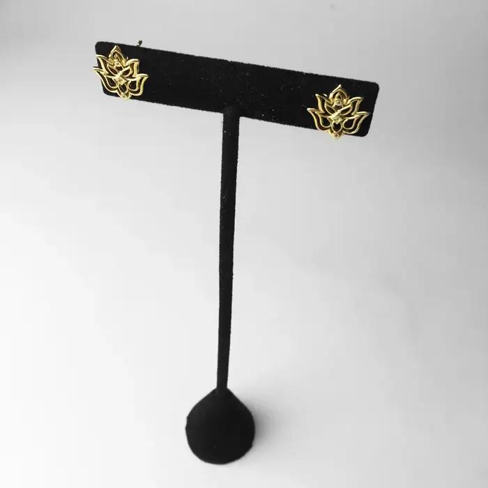 Boucle d'oreille Lotus Royal en or 925
