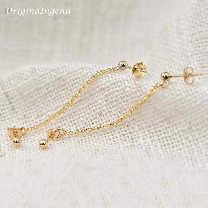 Boucles d'oreilles en or 14K rempli style vintage boho pour femmes occasions spéciales et soirées élégantes