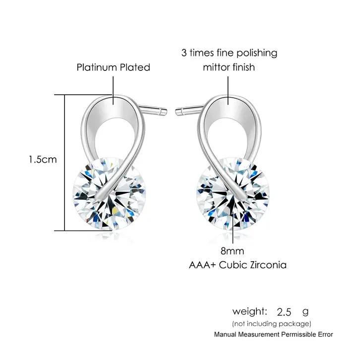 Boucles d'oreilles à clous rotatifs pour femmes