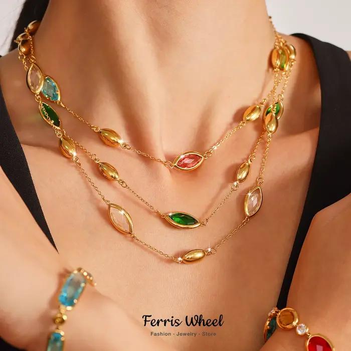 Collier Chic en acier inoxydable pour femmes