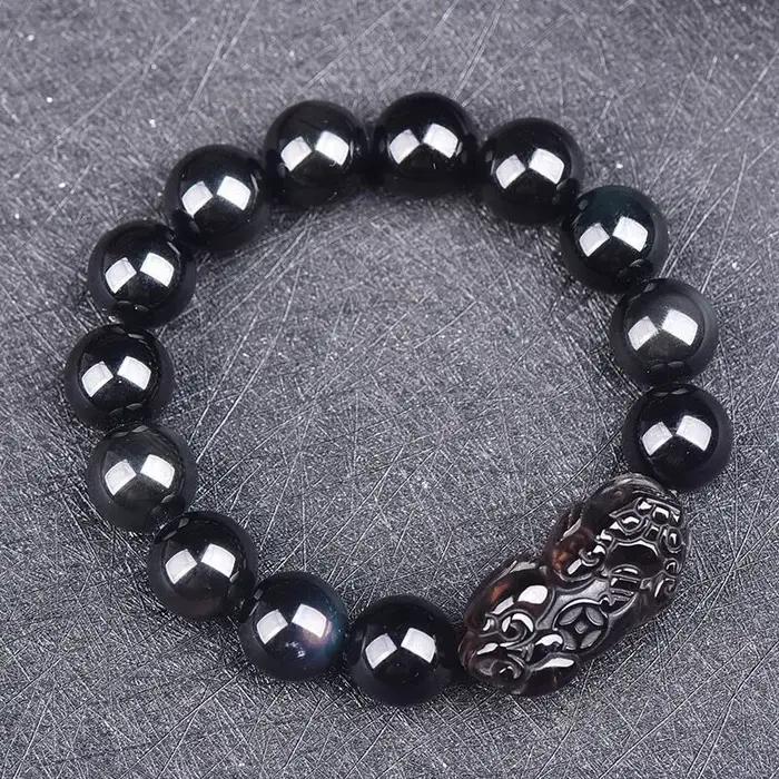 Bracelet Obsidienne Double Pixiu