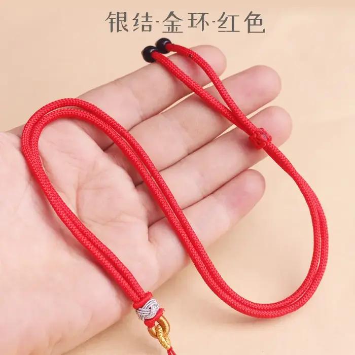 Collier Symbole Chinois en Corde Tressée à la Main