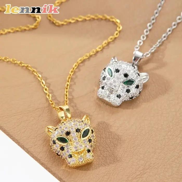 LENNIK Collier en acier titane pour femme