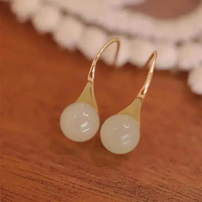 PANJBJ-Boucles d'Oreilles Pendantes en Argent Sterling 925 pour Femme, Bijoux Ethniques Classiques R