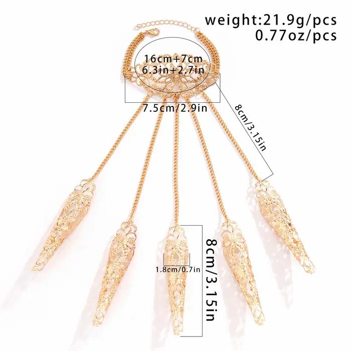 Bracelets de poignet indiens Ingemark style vendange avec design géométrique et ajustement facile pour femmes occasions spéciales