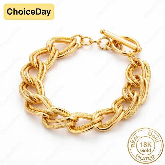 Bracelet noué exquis plaqué or 18 carats pour femmes occasions spéciales bijou certifié gdtc design géométrique style moderne mariage elegance sophistication