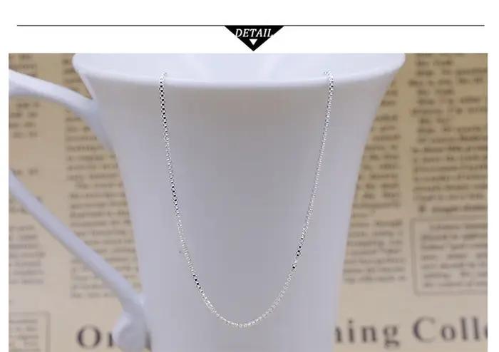 Collier en argent regardé 925 pour femmes et filles