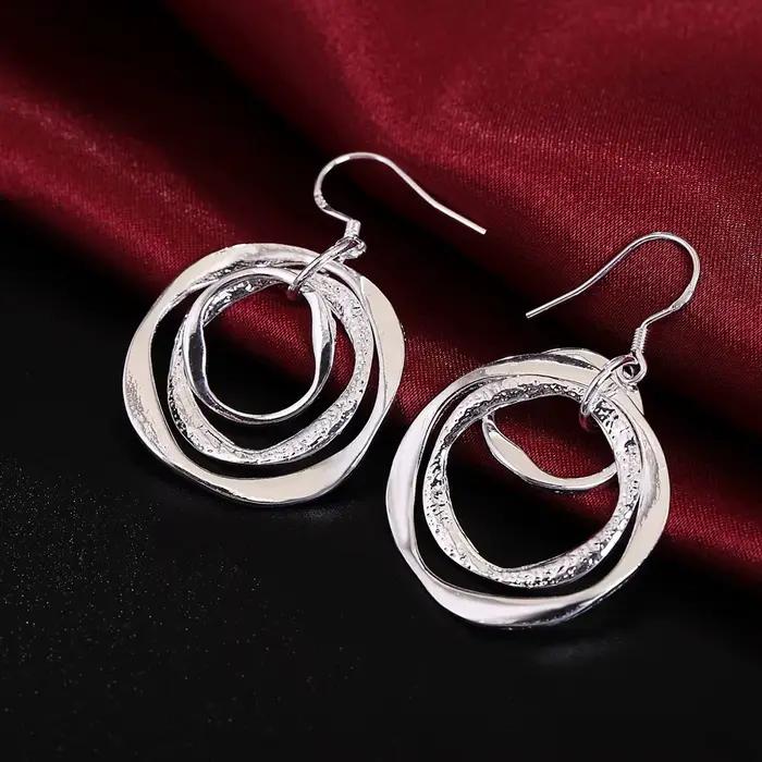 Boucles d'oreilles en argent sterling 925 pour femme