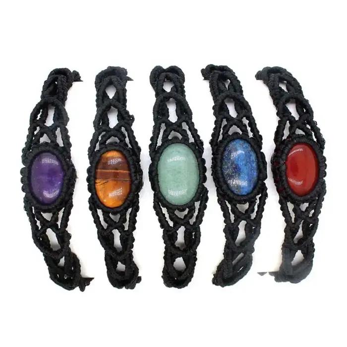 Bracelets en macramé tressés à la main pour filles