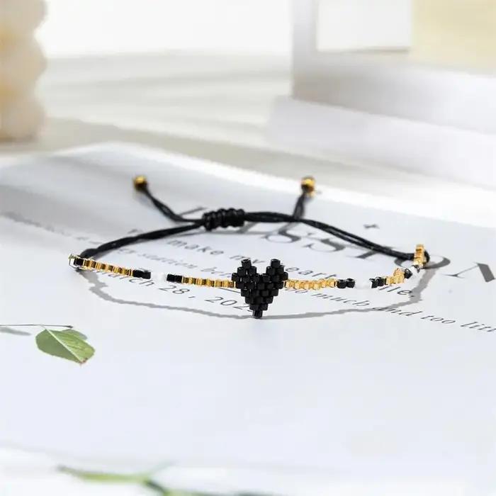 Bracelets de perles Miyuki faits à la main pour femmes coeur amitié Boho bijoux de mode Pulseras Mujer populaire