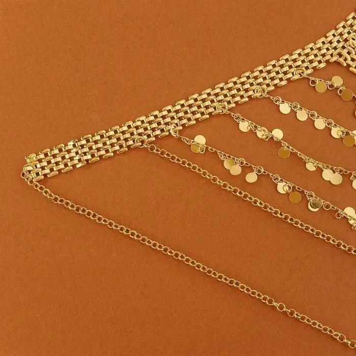 Chaîne de tête de mariée tendance style ethnique kurde