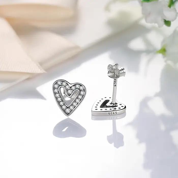 Boucles d'oreilles originales en argent Sterling 925