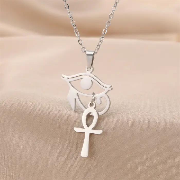 EUEAVAN – collier œil d'Horus pour hommes et femmes