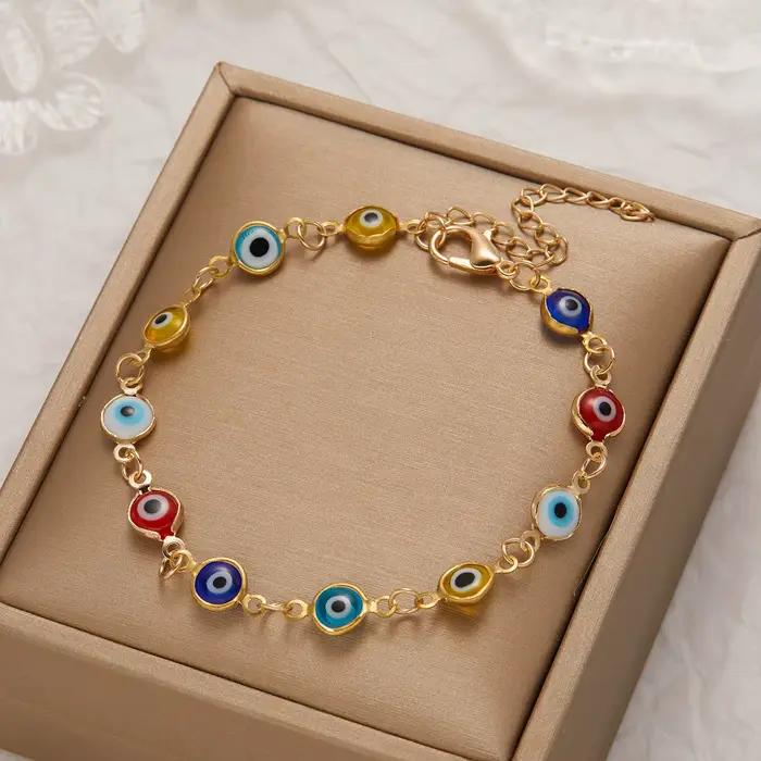 Bracelet porte-bonheur turquie mauvais œil pour femmes et hommes