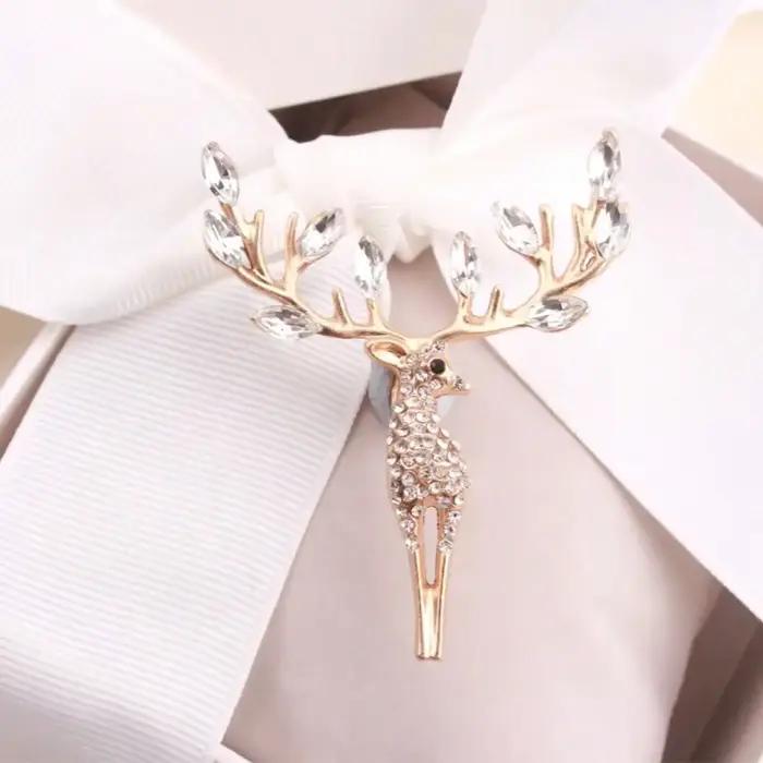 Broche en forme de cerf Sika rétro élégante pour femmes occasions spéciales artisanat fin pour foulards veste sac cadeau idéal
