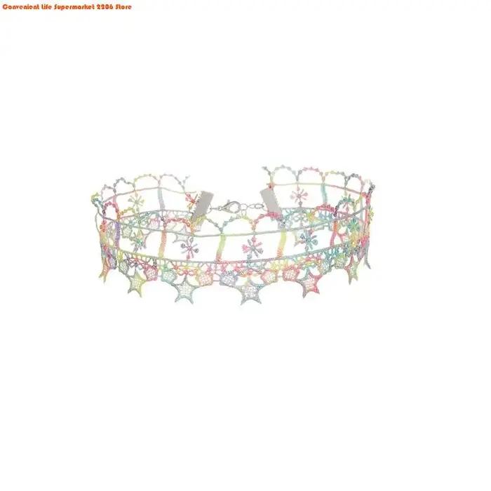 Collier en dentelle orné de fleurs délicates bijou unique à la mode pour femmes occasions spéciales