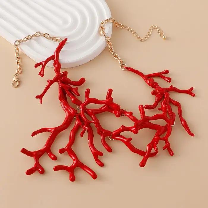 Collier bohème vintage en alliage ChimRed