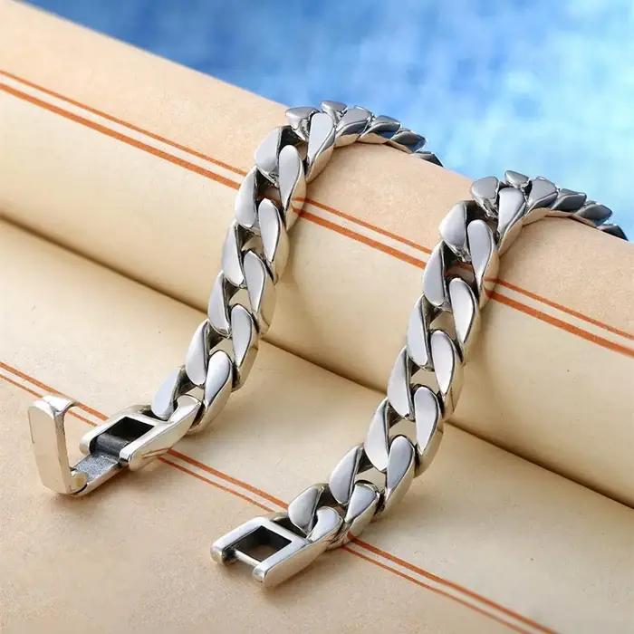 Bracelet Fouet Cheval en Argent Sterling S925 Style Dominateur Rétro Bijou Femme Occasions Spéciales