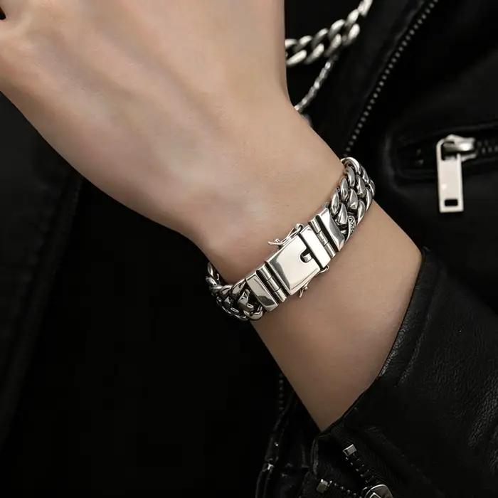 Bracelet en argent sterling S925 puissant