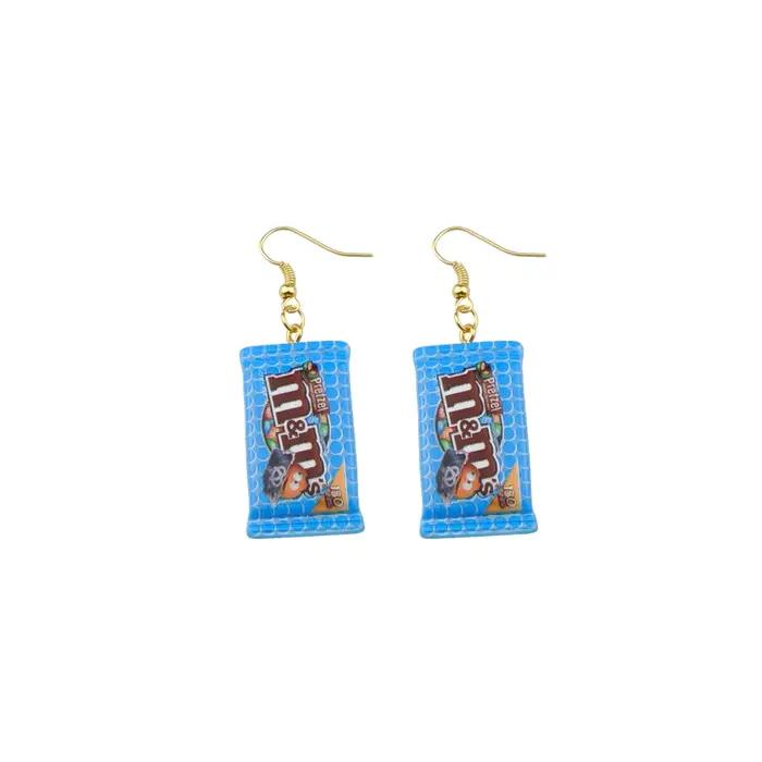 Boucles d'oreilles pendantes en résine pour femmes et enfants
