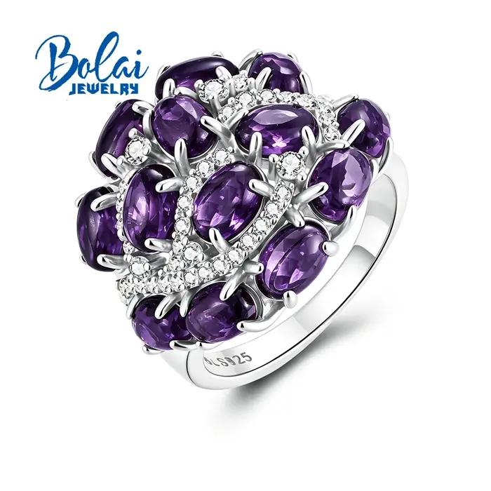 Bague en améthyste naturelle pour femme