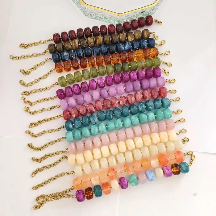 Bracelet rond en résine pour femme