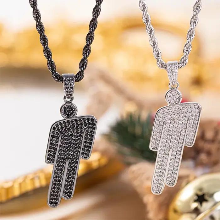 Collier pendentif Billie Cartoon en zircon