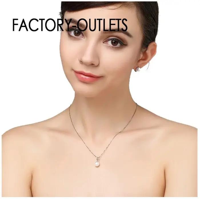 Magasins d'usine haute qualité 925 en argent Sterling blanc perle boucles d'oreilles mode boucle d'oreille accessoires pour femmes/filles bijoux cadeaux