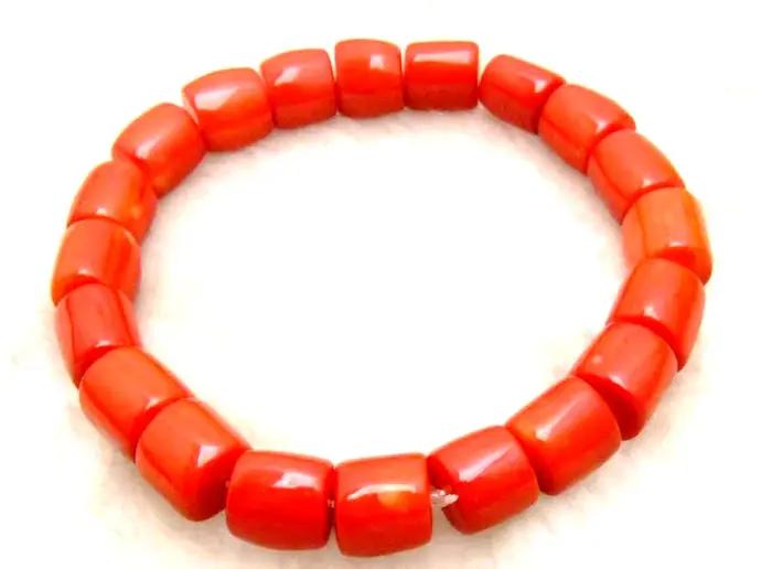 Collier en pierre rouge naturel pour femme