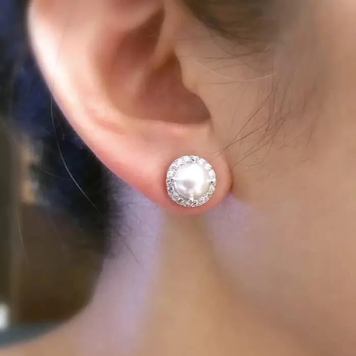 Huitan – boucles d'oreilles en Imitation de perles pour femmes