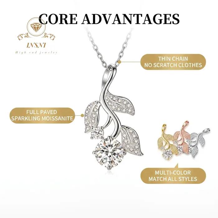 Collier Tulipe en Argent Sterling S925 pour Femme