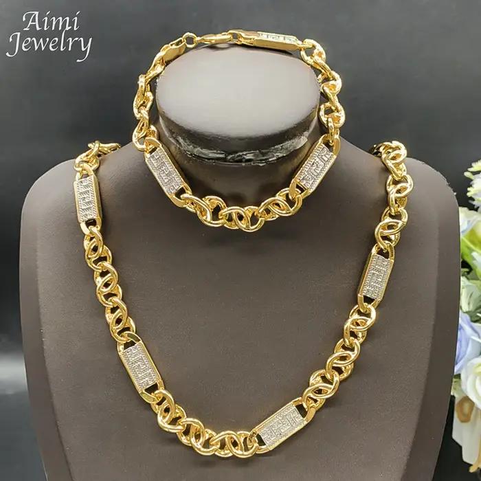 Ensemble de bijoux Hip Hop ChimAfrican pour hommes et femmes