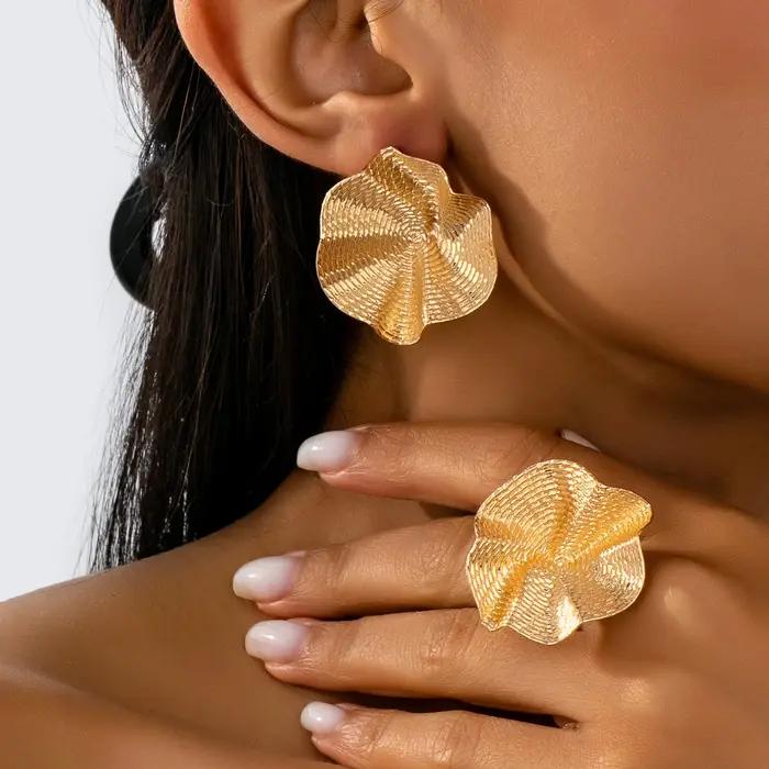 Ensemble de bijoux pour femmes : Formes géométriques irrégulières