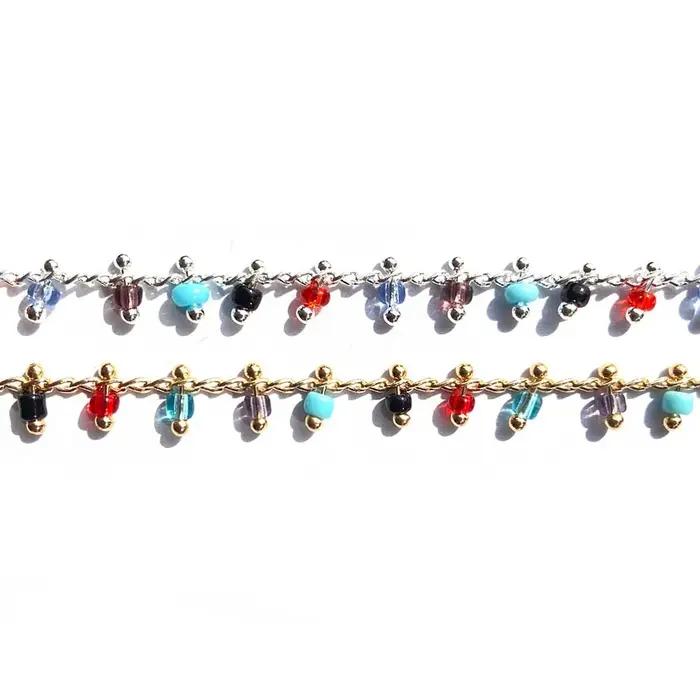 Bracelets de cheville en argent pour femmes