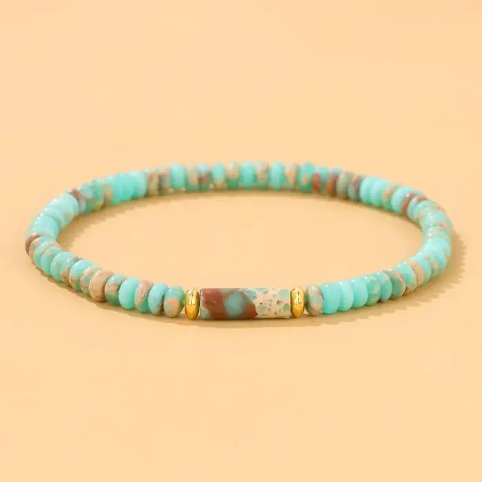 Bracelets à breloques de sédiments marins pour femmes et hommes