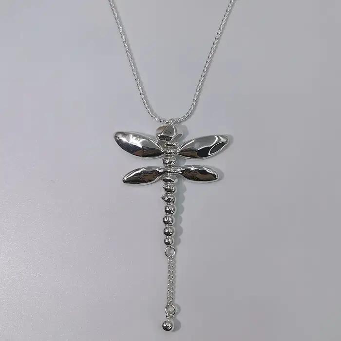 Collier libellule en argent au Design Unique, accessoires pour femmes, cadeaux Surprise pour amis, n