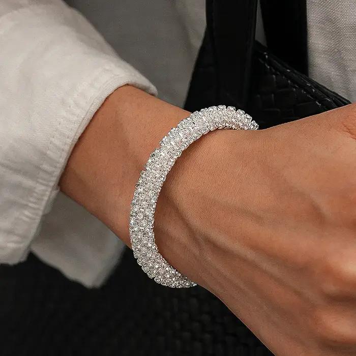 Bracelets à Manchette Ouverte en Or et Argent pour Femme