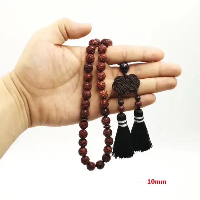 Bracelets en bois de santal zambien naturel pour hommes
