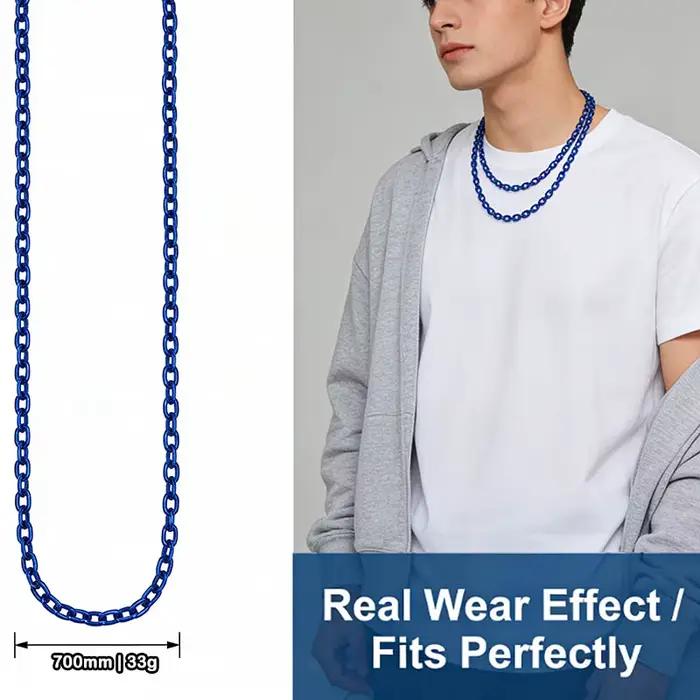 Collier en chaîne d'ancre en titane 7mm pour navigateurs et amoureux de l'océan cadeau pour homme et femme océan marine stabilité et force océanique style sportif