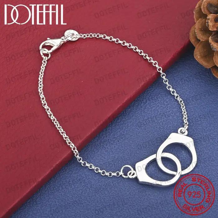 Bracelet délicat en argent sterling 925 de 8 pouces