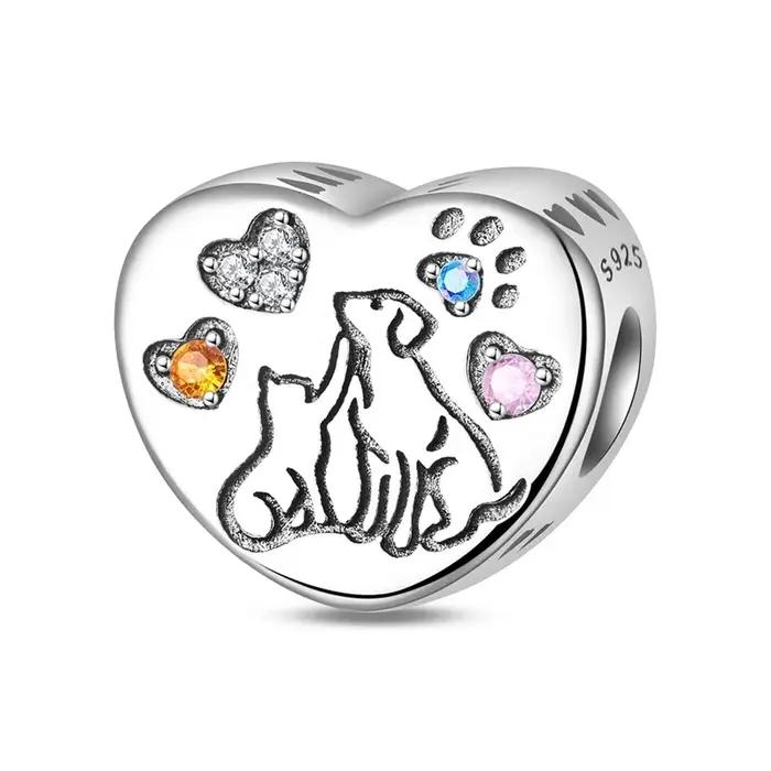 Breloques en argent sterling 925 « Bonne Amie » pour bracelet original