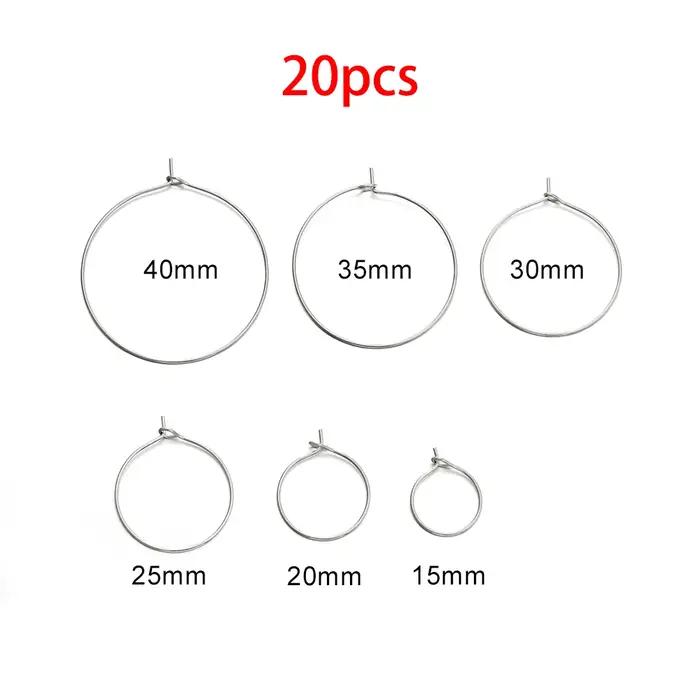Boucles d'oreilles en fil de grand cercle en acier inoxydable doré