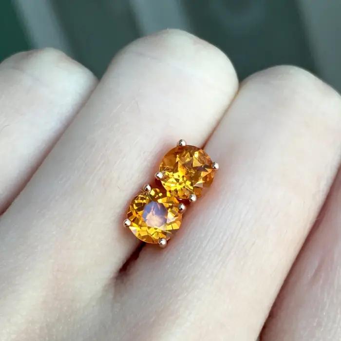 Boucles doreilles en citrine naturelle avec certificat cnas pour femmes occasions sociales elegance moderne