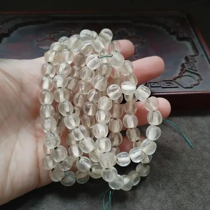 Perles en cristal transparent vintage en forme de melon pour la création de bijoux DIY bracelets colliers occasions spéciales femmes hommes