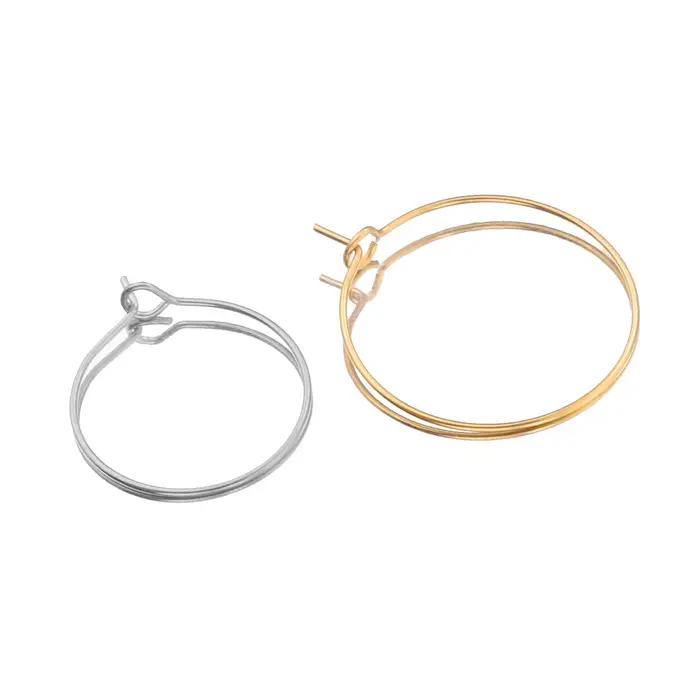 Boucles d'oreilles en acier inoxydable doré variées pour femmes occasions spéciales et bricolage