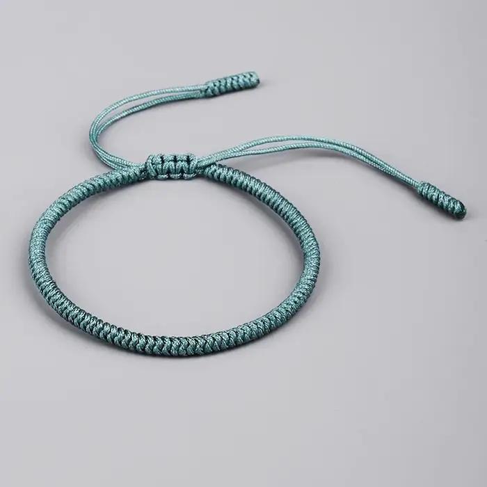 Bracelet porte-bonheur bouddhiste fait à la main pour homme et femme